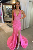 Luna | Cute Mermaid V-Neck Long Prom Dress with Appliques