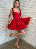 Sabrina |A-line Sweetheart Homecoming Dress and Ruffle