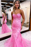 Tinsley |Mermaid Sweetheart Tulle Lace Prom Dress