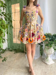Sophie |Tulle A Line Floral Short Homecoming Dress With 3D Flowers