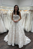 Evangeline | Fairy A-Line Sweetheart Wedding Dress with Train