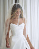 Gorgeous Ball Gown Sweetheart Neck Pleat Satin Long Bridal Dress with Slit