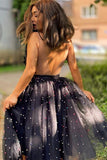 Yolanda |A-Line Beaded Tulle Homecoming Dress with Flowers