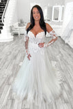 Seraphina | Romantic A-Line Sweetheart Tulle Wedding Dress with Appliques