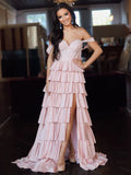 Selena | Charming Mermaid Sweetheart Orange Prom Dress with Slit and Beading