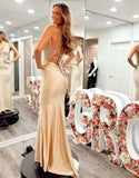 Fernanda | Mermaid Spaghetti Straps Satin Prom Dress