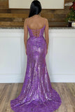 Kairi | Mermaid Spaghetti Strap Prom Dress with Appliqués and Slit