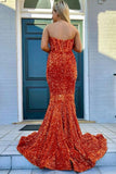 Royalty | Sweetheart Sheath Sequins Prom Dress with Slit