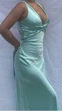 Sexy V-Neck Long Prom Dress | Simple Evening Party Gown