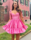 Sabrina |A-line Sweetheart Homecoming Dress and Ruffle