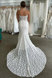 Elysia | Fairy Mermaid V-Neck Lace Long Wedding Dress