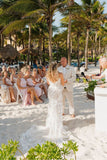 Ethereal Mermaid Off-the-Shoulder Bridal Dress with 3D Lace and Appliques