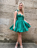 Sabrina |A-line Sweetheart Homecoming Dress and Ruffle