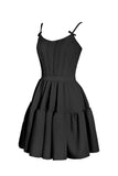 Mabel | A-Line Ruffled Lace-Up Short Homecoming Dress