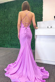 Adaline | Cowl Neck Mermaid Jersey Long Prom Dress