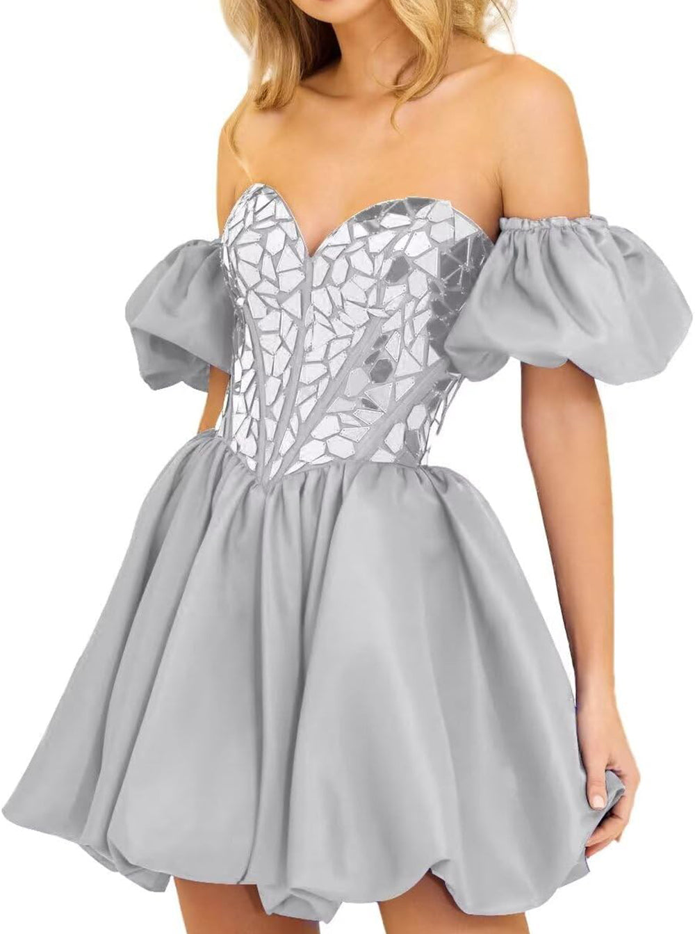 Aria | Off-the-Shoulder A-Line Short Homecoming Dress