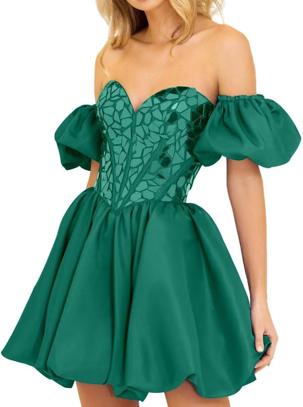 Aria | Off-the-Shoulder A-Line Short Homecoming Dress